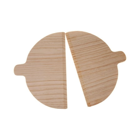 

2 Pieces Pizza Peel Pizza Baking Accessories Half Round Baking Tool Solid Wood Pizza Board Pizza Oven Special Tool For Cheese