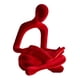 thumbnail image 1 of Estatua de pensador abstracto, figura humana, decoración novedosa, adorno decorativo de escritorio Rojo, 1 of 9