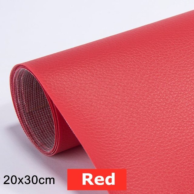 Parches autoadhesivos de cuero PU de 20x30cm, pegatinas Diy, tela de cuero adhesiva sintética sintética para reparación de sofás, parche adhesivo Deng Xun unisex