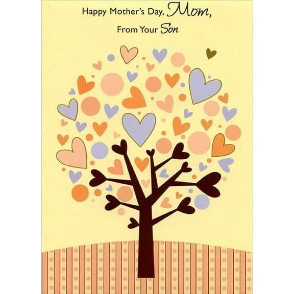 Happy Mother's Day From Son Greeting Card w/Envelope