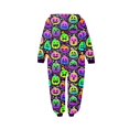 thumbnail image 4 of Family Halloween Pjs Matching Sets Halloween Print Long Sleeve Zippered One Piece Pajama Hooded Jumpsuit Winter Halloween Pjs Family Set, 4 of 4