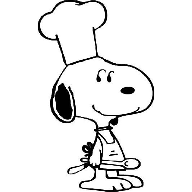Snoopy Dog Chef Cook Peanuts Cartoon Character Decors Wall Sticker Art Design Decal For Girls Boys Kids Room Bedroom Nursery Kindergarten Home Decor Stickers Wall Art Vinyl Decoration 40x Inch Walmart Com