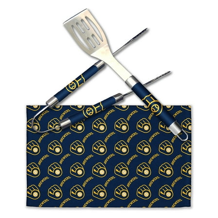 The Northwest Group Milwaukee Brewers BBQ Grill Utensil Set
