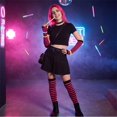 thumbnail image 5 of WJOSBXT 2026 Women's Striped Over Knee Thigh High Socks With Arm Warmer Fingerless Gloves Set for Halloween Christmas, 5 of 7