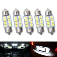 thumbnail image 2 of piezas de luz LED T10 para coche 3528 1210 blanca 8SMD bombilla interior abovedada 31 mm 39 mm 41 mm maletero DC 12 V equipo de lectura indicador de señal, 2 of 5