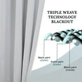 thumbnail image 2 of Superior Blackout Solid Light Filtering Rod pocket Curtain Panel Set, 26" x 84", Marshmellow, 2 of 8