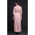 thumbnail image 4 of Bimba Robe Longue Imprimée en Rayonne à Feuilles, Taille Smockée, Fente Latérale, Robe pour Femme - Xxx-Grand, 4 of 6
