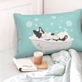 thumbnail image 6 of Kll French Bulldog Taking A Bath Pillow Covers Envelope Closure,Super Soft And Cozy Fuzzy Fleece Pillow Case Cover 16"X24", 6 of 8