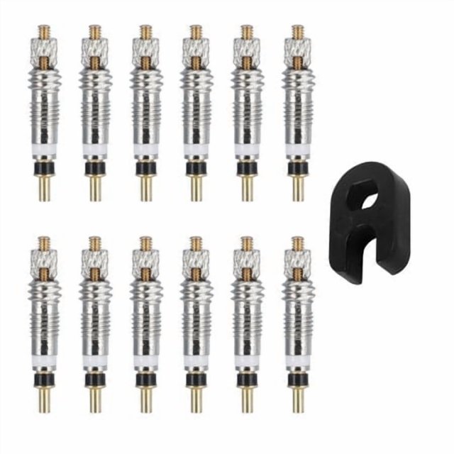 Bike Tire Valve Core Set Bicycle valve core Tyre Air Valve Core Repair Tool Kit Replacement for Presta, 15pcs