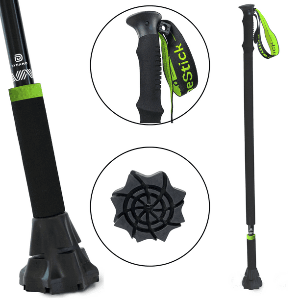 PRIME STICK Black Urban Adjustable Walking Stick, Posture Cane