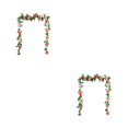thumbnail image 4 of Ounissouiy Flores de tela Decoración de oficina Decoración de plantas con plantas Habitación Flores simuladas Decoración del hogar Champán champán 2piezas, 4 of 6