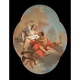 thumbnail image 2 of Giovanni Domenico Tiepolo 12x14 Black Ornate Wood Framed Double Matted Museum Art Print Titled: Flora And&nbsp;Zephyr (ca.&nbsp;1760), 2 of 5