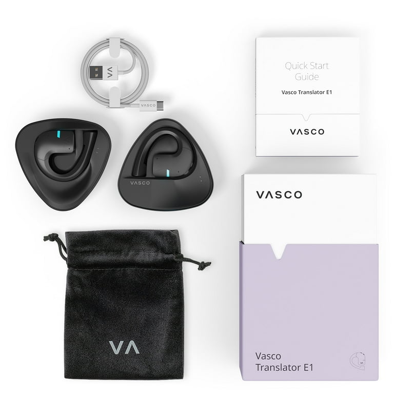 Vasco Translator E1 | Language Translator Earbuds with Over 50