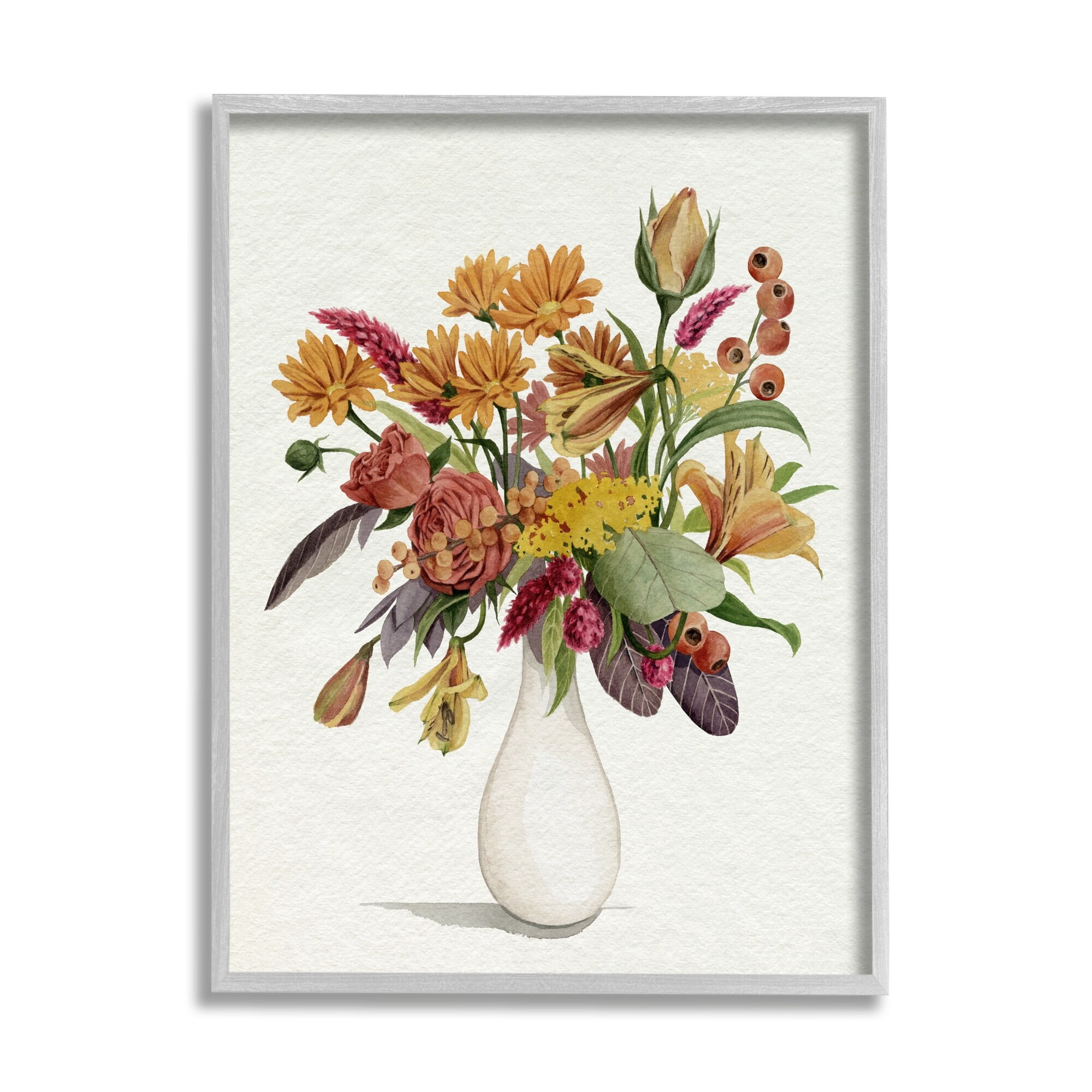 Stupell Industries Traditional Country Flower Bouquet Autummal Arrangement, 24 x 30, Design by Grace Popp