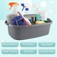 thumbnail image 2 of Cesta de Almacenamiento de PláStico Cajita de Ducha PortáTil Cesta Organizadora de Asas con Asa para BañO, Dormitorio, Cocina Gris Oscuro, 2 of 9