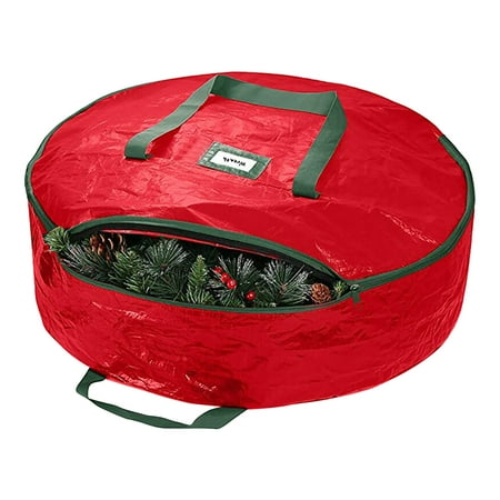 

Vikakiooze 2022 Home Storage and Organization Tear Resistant Water Resistant Christmas Wreath Storage Bag Wreath Receive Bag