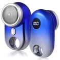 thumbnail image 3 of FELTECHELECTR Afeitadora eléctrica portátil, mini afeitadora recargable, ideal para casa, coche y viajes (azul degradado)., 3 of 7
