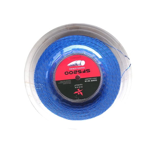 Actualización del tenis Cadena de arnés medioIndoor al aire libre tenis raqueta de cuerda baja elasticidad línea de nylon 0.135cm Diámetro de alambre duro Accesorios para reemplazar partes azules Eigraketly OD002590-03B