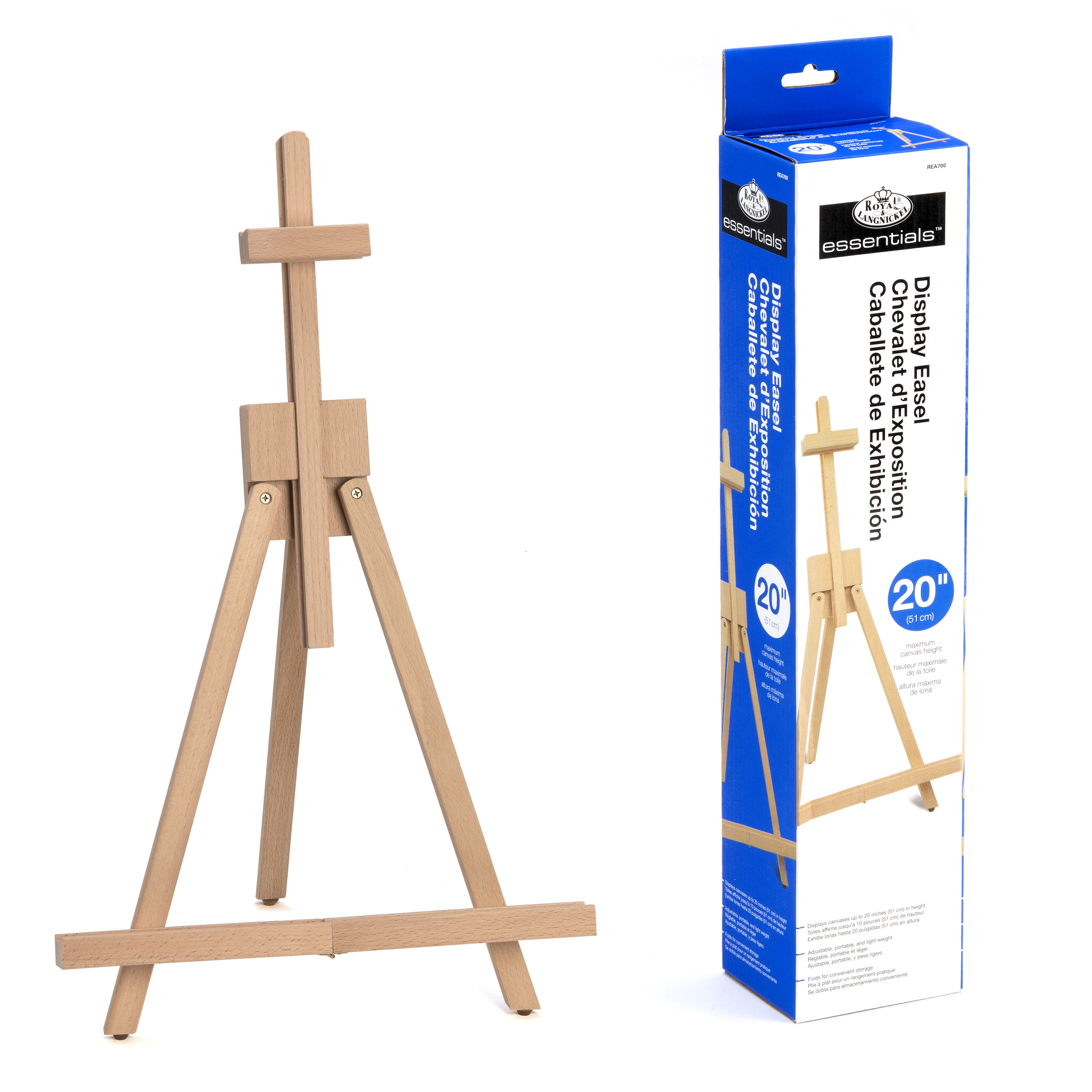 Royal & Langnickel Essentials Tabletop Wood Easel, 20" Max photo 7