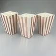 thumbnail image 2 of HOOWIFFY Movie Theater Snack Boxes 24Pcs Card Paper Vertical Stripe Rose Gold, 2 of 8