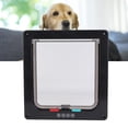 thumbnail image 2 of Cat Dog Flap Door, Square ABS Acrílico controlable Switch Pet Door 4 Way Locking Mascotas Impermeabl ittens Waistline Under 29.53 Inch(Negro) 4 Vías de Spptty suministros para gatos, 2 of 7