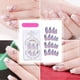 thumbnail image 4 of Uñas postizas de presión, kit de 24 piezas con forma de almendra brillante y purpurina para mujeres y niñas., 4 of 5