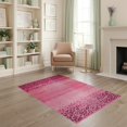 thumbnail image 2 of ODIKA Pink Print Cheetah Leopard Spotted Bold Tossed Spots Zebra Tiger Stain Resistant Low Profile for Dorm Room, Small Living Apartment, 2 of 7