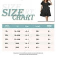 thumbnail image 4 of CASSIE LIZ Ladies Plus Size Dress 4X Polka Dot Belt Tunic Flutter Trim Hem Dress Black V Neck Dress Casual Loose Fits Dress For Summer 4XL 24W 26W, 4 of 4