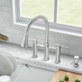 thumbnail image 4 of Empressa Pull-Down Dual-Spray Bridge Faucet - Chrome, 4 of 5