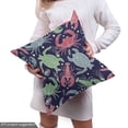 thumbnail image 5 of Ambesonne Nature Art Fabric by the Yard Upholstery, Colorful Sea Animals, 1 Yard, Multicolor, 5 of 5