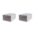 thumbnail image 4 of Bewildely Caja de zapatos de almacenamiento apilable, caja de zapatos de plástico transparente, diseño abatible, artefacto de almacenamiento de Type1 NO1, 4 of 6