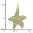 thumbnail image 4 of Solid 10K Yellow Gold Starfish W/Beaded Texture Charm, 4 of 6