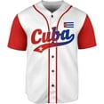 thumbnail image 2 of Personalized Name Cuba Baseball Jersey Shirt, Republic of Cuba Flag Pride Jersey, Cuban Jersey Camisa for Men &Women (S), 2 of 6