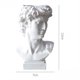 thumbnail image 2 of Portalápices creativo de resina, escultura de David, retrato, estatua, Caja de almacenaje para brochas de maquillaje, jarrón para maceta, arte artesanal, decoración de jardín JM, 2 of 5