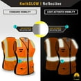 thumbnail image 3 of KwikSafety (Charlotte, NC) FIRST LADY | 2 PACK | Safety Vest for Women (Solid REFLECTIVE TAPE) 9 Pockets Premium Class 2 Custom High Visibility ANSI OSHA Fitted Work with Zipper | Orange Extra Large, 3 of 6