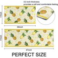 thumbnail image 3 of Pineapple Tropical Plant Kitchen Bathroom Rugs and Mats Set of 2s,Non Slip Cushioned Mat Runner Rug Doormat for Bathroom Kitchen,Sink,Laundry,Bathroom,Pineapple Home Decor,17x30+17x47inch, 3 of 7