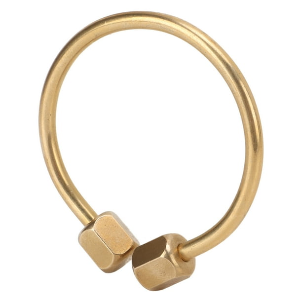 Screw lock shop key ring