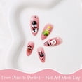 thumbnail image 3 of Wrapables 5D Embossed Festive Holiday Nail Art Decal Stickers, Self Adhesive Xmas Design (Set of 4), Christmas Cheer, 3 of 4
