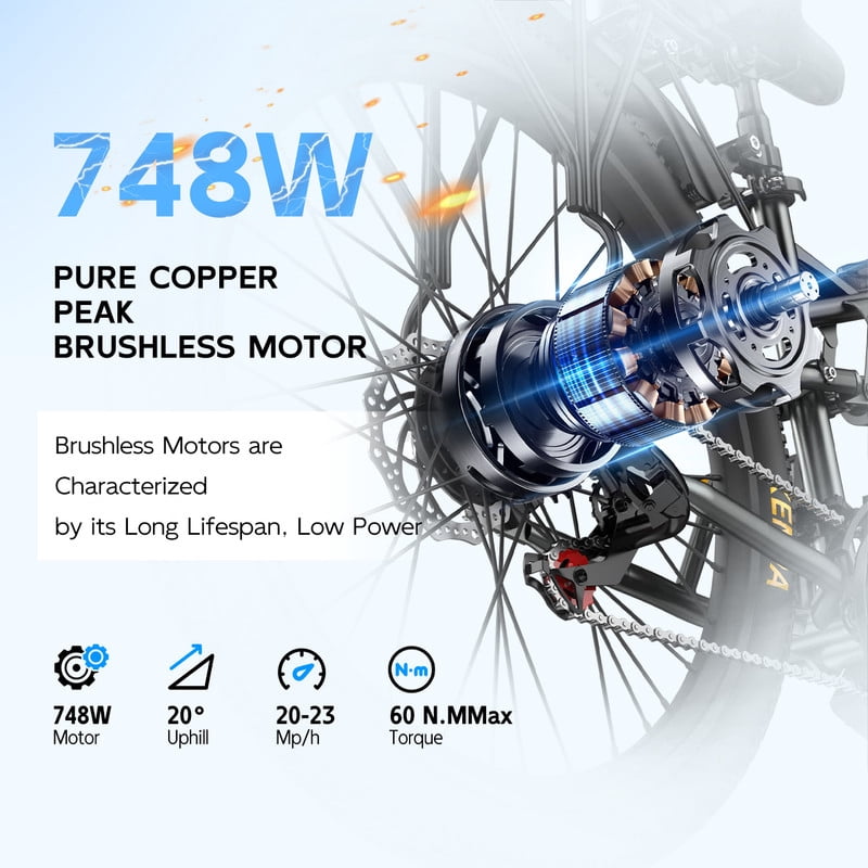 Unibike 26"Electric Mountain Bike for Adults, 400W Brushless Motor Ebike, Top Speed 22MPH, 36V 13AH Lithium Battery, Gray