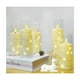 thumbnail image 3 of Velas Led Grande Flama Realista Vaso De Cristal Remoto 5 pcs, Blanco, 3 of 5