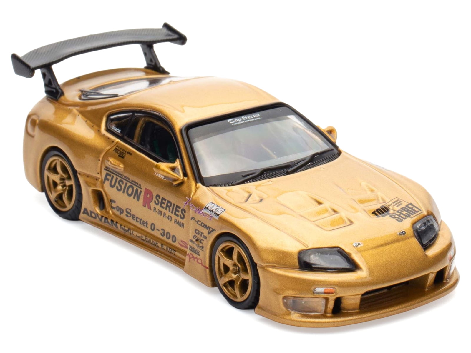 Toyota Supra (A80) GT300 RHD Gold Metallic "Tokyo Auto Salon 2025 Event Exclusive" 1/64 Diecast Model Car by Inno Models