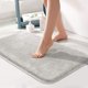 thumbnail image 1 of Beejirm Alfombrilla de baño antideslizante, ultra absorbente, esponjosa, gruesa, de microfibra, de secado rápido, lavable a máquina, 50 x 80 cm, suave alfombrilla de baño para baño/dormitorio/cocina esquí esquí Gafas de esquí, 1 of 5