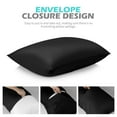 thumbnail image 7 of COOKEY Queen Pillowcases 2 Pack,Super Soft Brushed Microfiber Pillow Cover with Envelope Closure,20''x30'',Black, 7 of 7