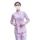 thumbnail image 4 of Uniformes de trabajo de enfermera para mujer, mangas largas, cuello alto, lavado a máquina, secado rápido. Rosa Talla L Grueso, 4 of 9