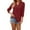 Red, variant on Womens Tops Casual White Blouse for Women Women's Fashion Spring V Neck Jacquard Loose Tops Mid Sleeve Stand up Collar T Shirt Tops Women’S Layering Camisoles L