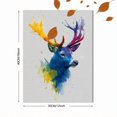 thumbnail image 3 of Colorful Stag Deer Canvas Wall Art, Modern Abstract Animal Print, Home Living Room Wall Decor, 3 of 8