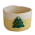 thumbnail image 2 of Home Textile Storage,Small Christmas Basket Christmas Storage Basket Cotton Rope Woven Basket For Nursery Cute Toy Storage Basket Christmas Basket For Gifts Empty Home Decor, 2 of 5