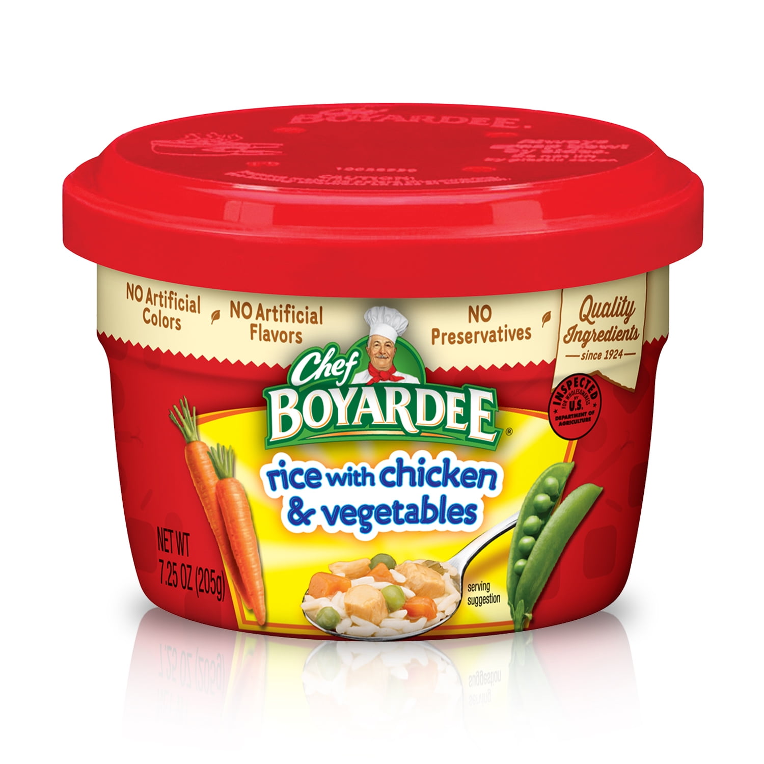 Chef Boyardee Rice with Chicken and Vegetables, Microwavable Bowl,  7.25 Oz