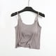 thumbnail image 1 of Camisola de manga corta para mujer con almohadilla para el pecho, sin aros de acero, ropa interior para yoga, pijamas deportivos, pijamas para mujer, 1 of 3
