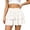 White, variant on Kingdiese Womens Ruffled Skirt High Waisted Athletic Tennis Skirts for Running Workout Golf Casual Wear Midi Skirt Size S